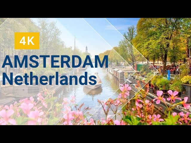 4K Virtual Walking Tour through AMSTERDAM : Netherlands