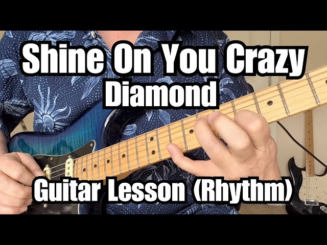 SHINE ON YOU CRAZY DIAMOND Guitar Lesson PINK FLOYD Rhythm Parts w/ Tab