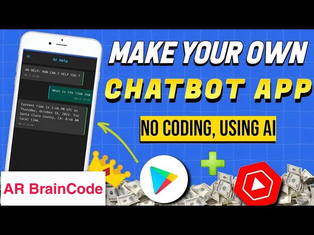 How to Make a Chatbot App Using AI on Mobile | AI + No Code Guide