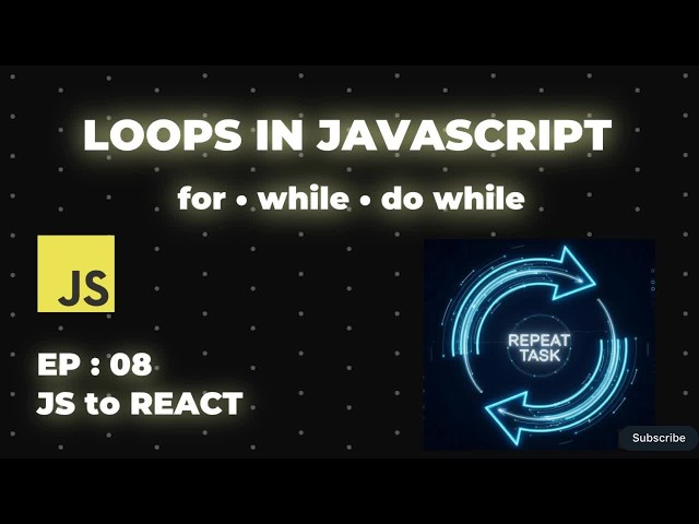 Stop Repeating Code — JavaScript Loops Explained (for, while)