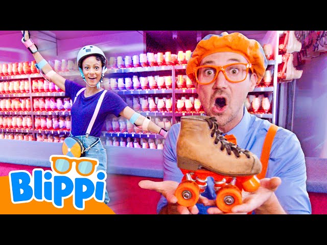 ROLLER SKATING Playdate with Blippi & Meekah 🛼🪩