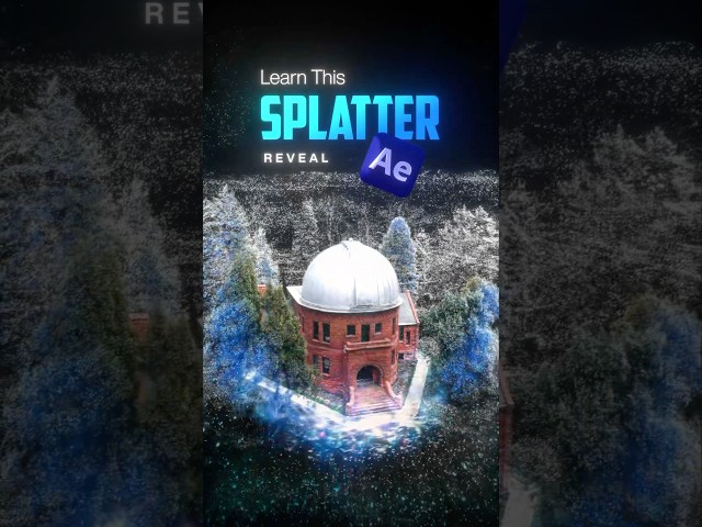 Gaussian Splatting!!     #aftereffects #tutorial #videoeffects #fyp #vfx #motiongraphics