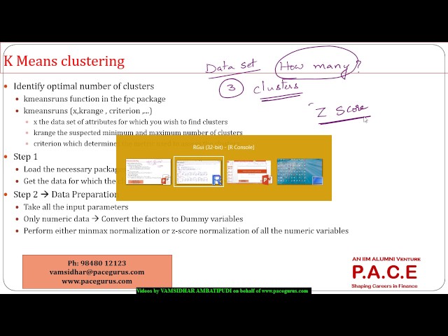 Partition based clustering algorithms