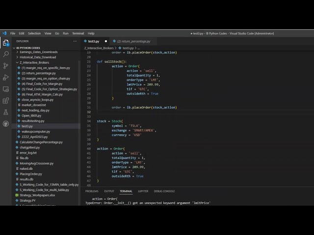 Placing Orders on Interactive Brokers API Using IB Insync (Part 1)