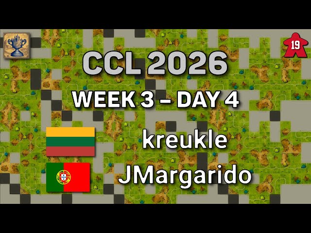 Carcassonne Champions League – Week 3 Day 4: kreukle – JMargarido