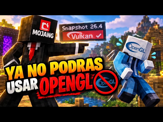 GOODBYE OPENGL? | MOJANG FORCES YOU TO USE VULKAN IN MINECRAFT (Old PC Fix)