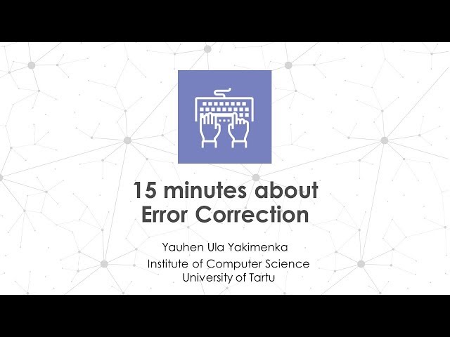 15x4 - 15 minutes about Error Correction