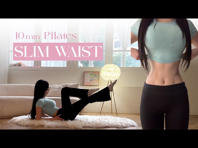 Get a Flat Stomach & Slim Waist Fast! ✨ Your New 10 MIN Tiny Waist Pilates (No Cap)