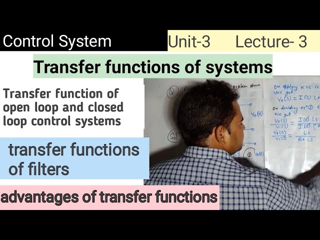 Transfer function of open loop and closed loop systems | transfer function of filters | manish talk