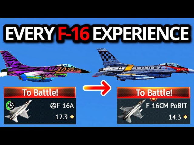 1 KILL IN EVERY F-16 IN WARTHUNDER EXPERIENCE (2026 Updated)
