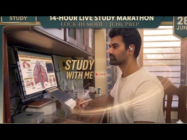 6 HOUR STUDY WITH ME june 01|FMGE |NEET UG |NEET PG| INI-CET |UPSC CMS|