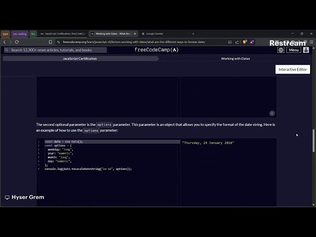 FreeCodeCamp and Typing practice