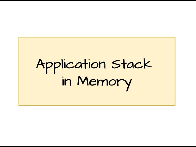 4.7 Application Stack in Memory Introduction Part 2