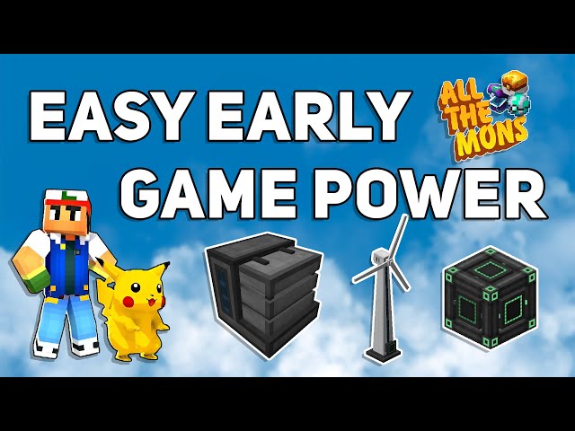 Easy Early game power - All the Mons #atm10 #minecraft #pokemon