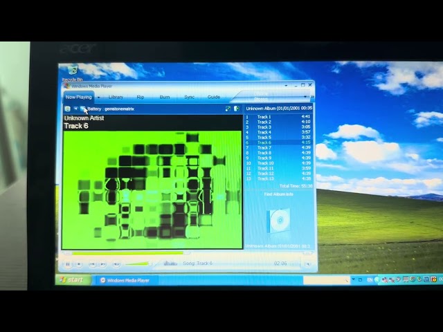Looking at old Windows Media Player visualizations
