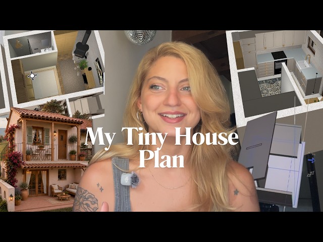 Inside My Tiny House Design • Layout, Bathroom & More Ep.1 🛋️✍🏼 #tinyhome #tinyhomedesign