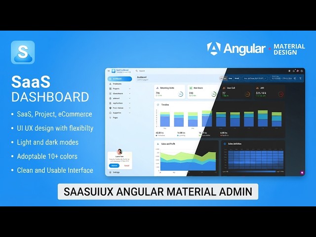 WordPress Review: Saasuiux Angular Material Admin Dashboard Template Kit