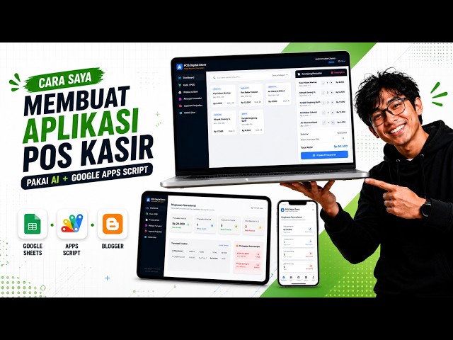 Cara Saya Membuat Aplikasi POS Kasir Pakai AI + Google Apps Script (Workflow 2026)