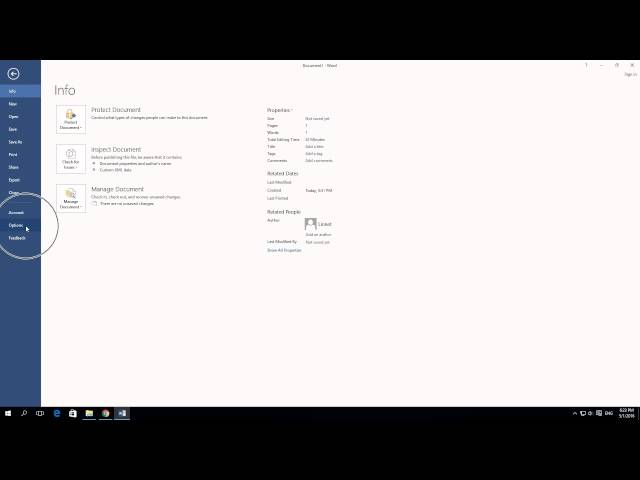 How to turn off screentips  in Word 2016