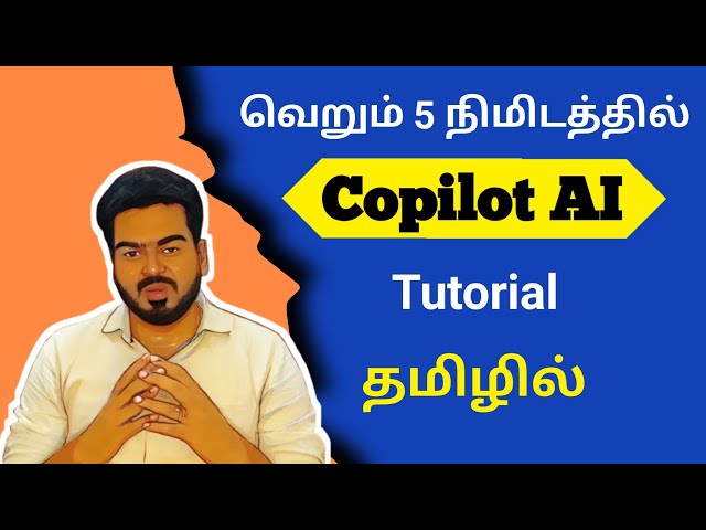 Copilot AI tool tutorial for beginners | How to use Copilot in Tamil | JAK TECH