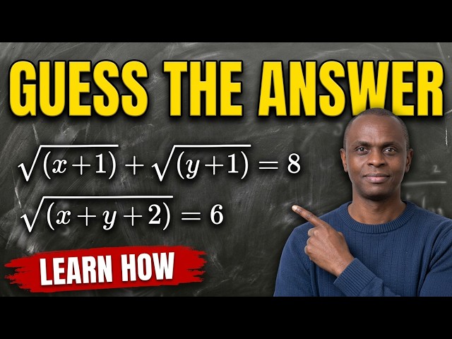 99% Fail This "Impossible" Radical Equation Challenge. #fyp #exampreparation #mathsolympiad