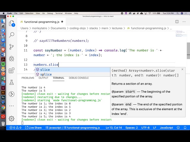 Week 1, Day 2 - Functional Programming (forEach, map, and filter)