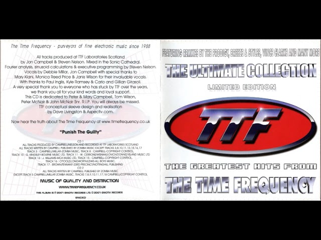 TTF The Time Frequency    2007   The Ultimate Collection 1  CD