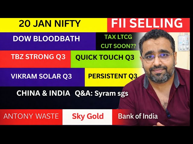 LATEST SHARE MARKET NEWS💥20 JAN💥TBZ NEWS💥SKY GOLD NEWS💥VIKRAM SOLAR NEWS PART-1&2