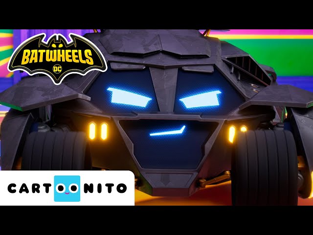 TRAPPED at Joker's Funhouse! 🤡 🃏 Can Tumbler Save Batman? | NEW Batwheels | Cartoonito