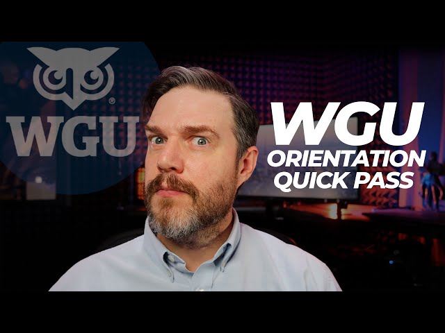 How to Pass WGU Orientation ORA1 Review