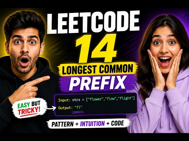 Longest Common Prefix | Leetcode 14 | Algo solution for technical interview