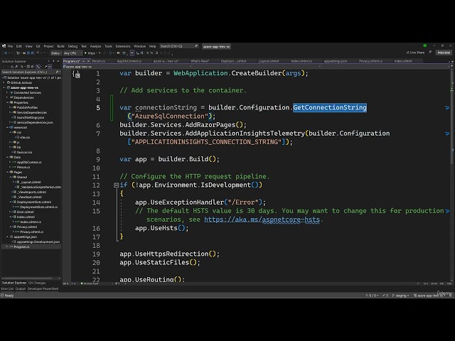 35 Connecting to ASP NET Core App with EF Core
