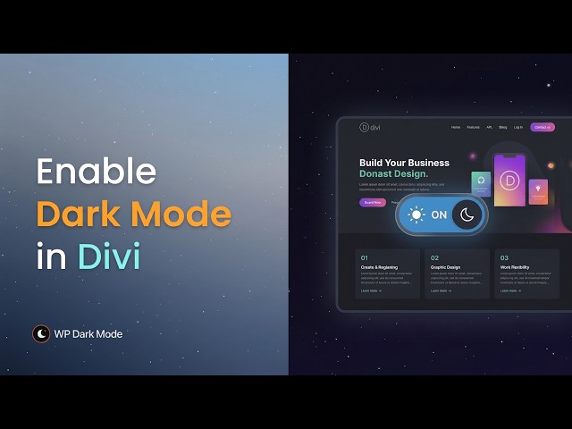 How to Enable Dark Mode on Divi Website | WP Dark Mode Tutorial