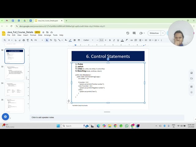 8. Java Control Statements with Coding Examples | If-Else, Switch, Loops | Beginner Part 2