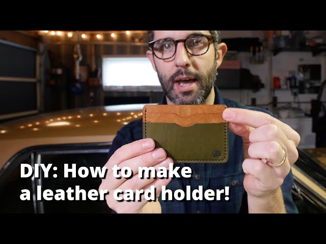 DIY Tutorial: How to make a leather card holder