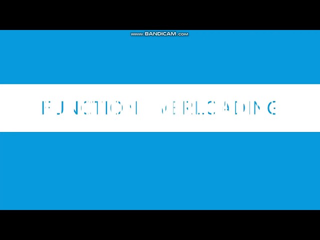 13 Function Overloading in C++