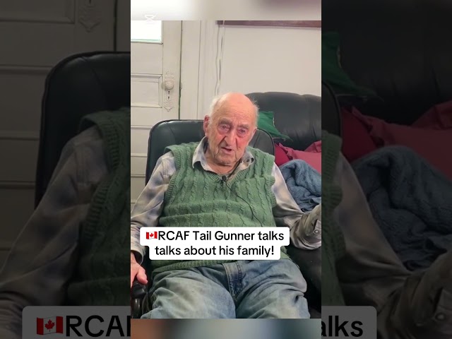 Canadian RCAF Tail Gunner talks about his family #shorts