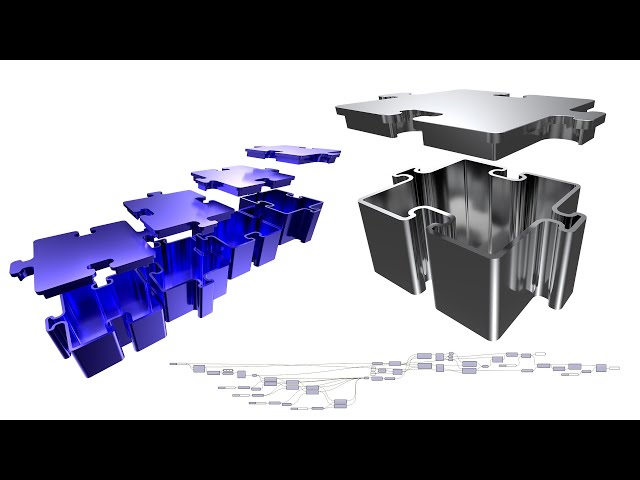 Interlocking Structures Parametric 3D printing and Design Puzzle Form Finding