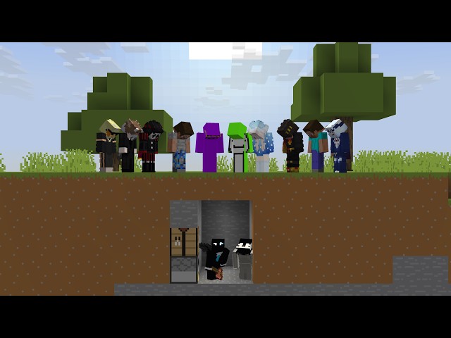 Minecraft Speedrunners VS 10 AI Hunters