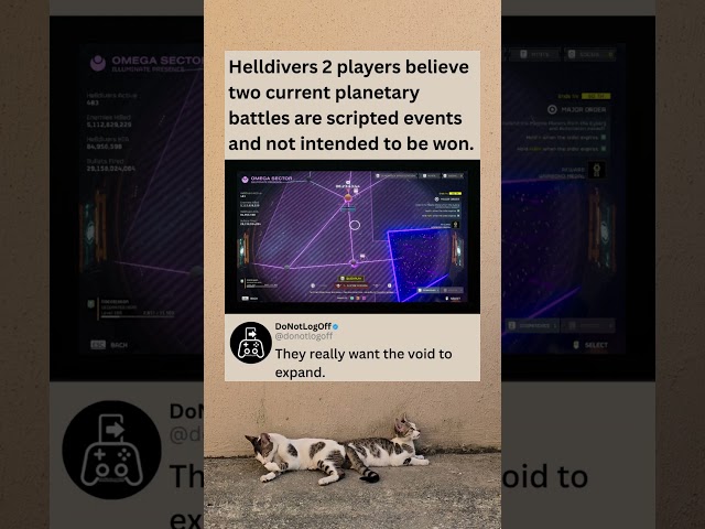 Helldivers 2 Players Claim Two Current Planetary Battles Are Scripted Events #helldivers2