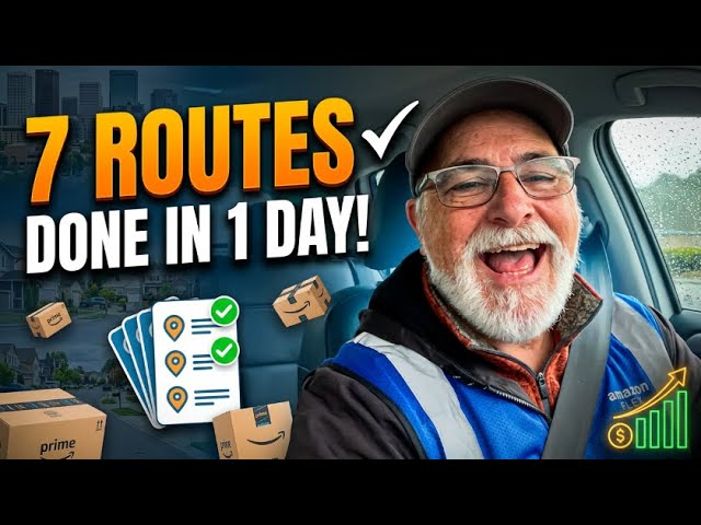 I did 7 Amazon Flex Routes in 1 Day! | What I made on Tip eligible deliveries