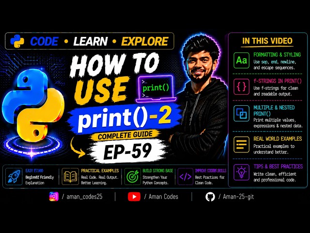 how to use print()-2 Ep-59