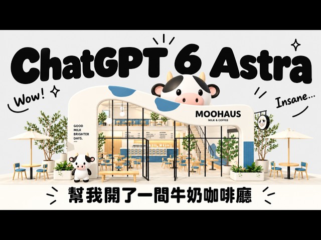不會 3D 建模也能開咖啡廳？實測 ChatGPT Astra：從一張圖做到完整 3D 場景