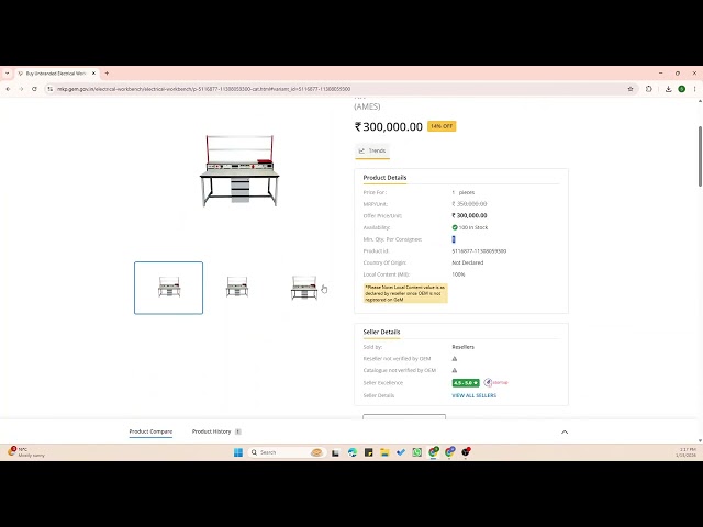 Advanced Electrical Workbench | Smart Lab Solution | GeM Available