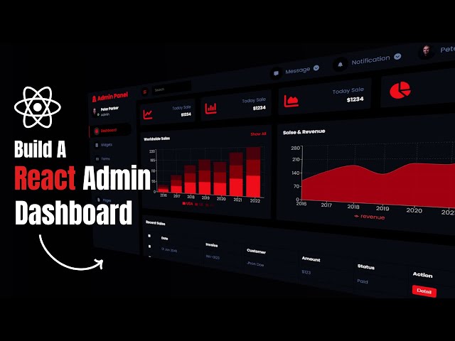 How To Create A React Admin Dashboard For Beginners | FULL Tutorial