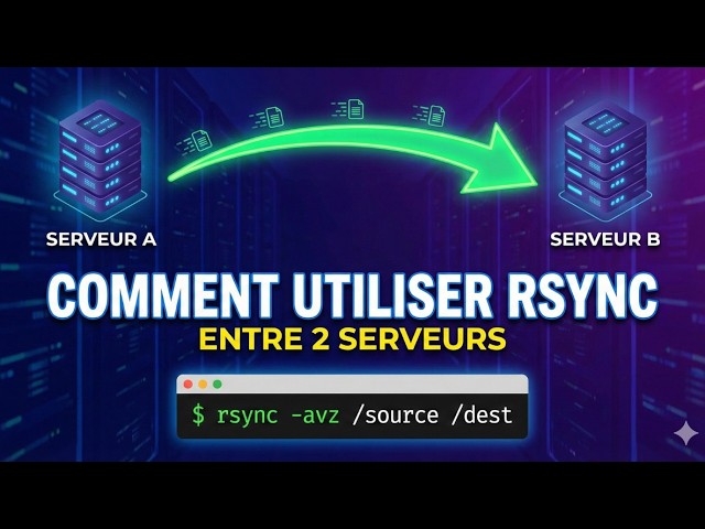 command rsync sur serveur linux