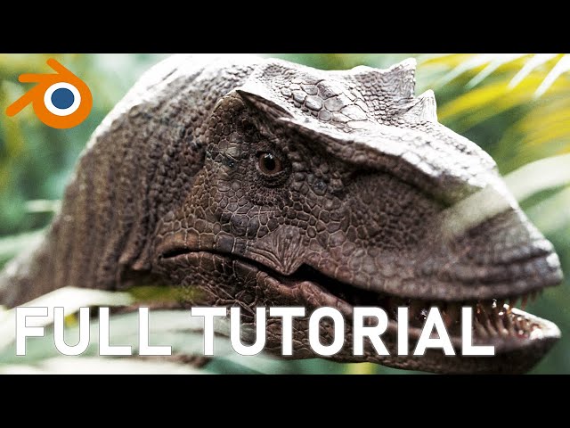Blender beginner tutorial Raptor cinematic animation | My Jurassic World dinosaur project