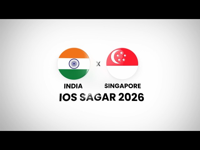 India - Singapore  Partnership || IOS SAGAR