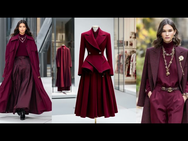Chanel Fall/Winter 2026/27 | Burgundy Parisian Chic Runway Fashion Trends