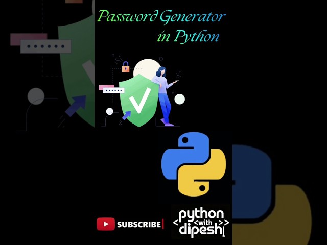 Python Random Password Generator Beginner Project 👨‍💻 #shorts #learntocode #programminglife
